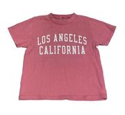 Brandy Melville John galt pink Los Angeles tee