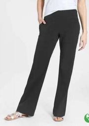 Athleta Chelsea Wide Leg Pant Black Cargo Utility Lightweight Size 10