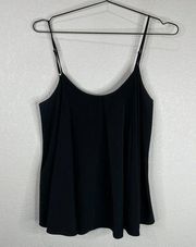 AllSaints Spitalfields Agnes Vest Tank Size US 10 Black Spaghetti Strap Cami Top