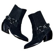 Opening Ceremony Harness Buckle Suede boots