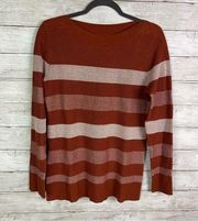 MARKET & SPRUCE Tawnee Crew Neck Waffle Texture Sweater Size medium