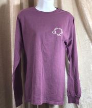 Shelly Cove Long Sleeve Purple T-Shirt Small