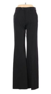 Joseph Trousers M High Waist Flare Black Luxury Lycra Stretch Pockets Button