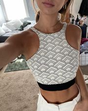 Black And White Crop Top Festival