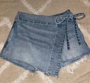 Wrap Around Denim Skirt