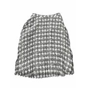 New Halogen White Pattern Geometric Pleated Skirt Size 2