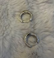 Silver Detailed Hoops