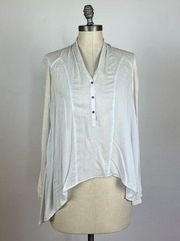 Helmut Lang Semi Sheer Popover Blouse