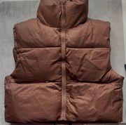 Brown Puffer Vest