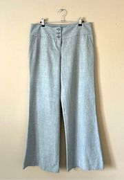 THE LIMITED | Light Gray Cassidy Fit Wide Leg Trouser Pants Sz 8