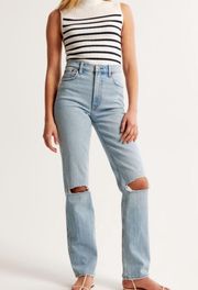 Abercrombie 90s Slim Straight Ultra High Rise Jeans 