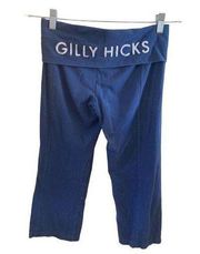 Gilly Hicks Cheeky Stretch Fold Over Yoga Pants Crop Sporty Athletic Fall Spring