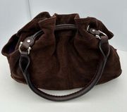 Madelyn Brown Suede Hobo Bag