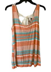 Lavish Striped Bow Maternity top size Large