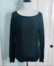 All Saints Silk & Merino Wool Semi Sheer Sweater Top Small Size 4