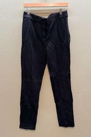 Akris Punto Black Houndstooth Textured Pants - Size 10