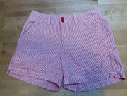 Alpine Design Classic Red/White Stripe Seersucker Cotton Pockets Size 6 Shorts