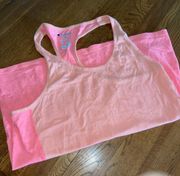 Tank Top Neon Pink And Light Orange Size Medium