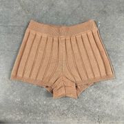 LA Hearts Camel High Rise Knit Shorts