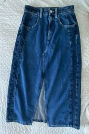 Long Jean Skirt