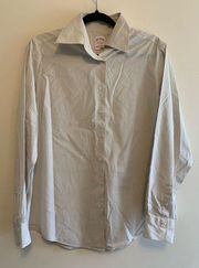 Women’s Classic Fit Striped Button Down Shirt - Size 12