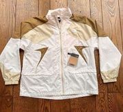 The North Face Women's X Full Zip Windbreaker Jacket (Gardenia White) Large NWT