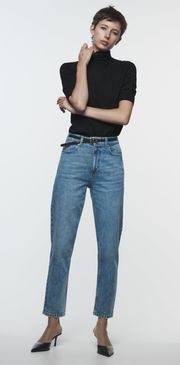 ZARA high Waisted Mom Jeans