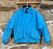 Blue/Black  Vintage Y2K Ski Jacket Puffer Bomber Jacket