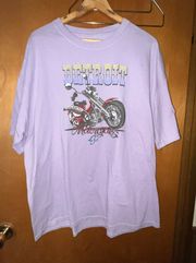 Detroit Motorcycle T-shirt Size X-Large 
