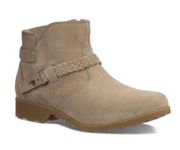 NEW Teva Delavina Taupe Suede Ankle Boot Sz 6.5