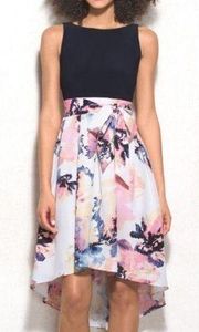 Dress Barn Floral High Low Back V Wrap‎ Dress Size 12