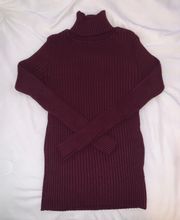 Kendall & Kylie Burgundy Turtleneck 