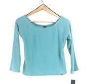 NWT - Joe’s Jeans - Light Blue Ribbed 3/4 Sleeve Top - S