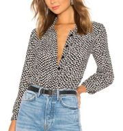 LPA Blouse Bodysuit Little Leaves Long Sleeve Blouse Printed Revolve