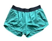 North Face Flash Dry Large Teal Blue Running Shorts Pockets Athletic Gym