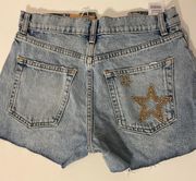 star Jean shorts