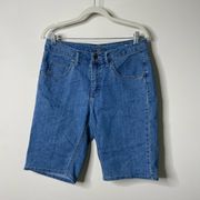 Riders by Lee Blue Bermuda Shorts 8 Medium