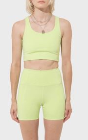 Lime Green Racerback Sports Bra