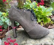 Giuseppe Zanotti Lace Up Suede Booties Size 37.5