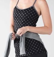 Lululemon Luon Ghost Dot Women’s Power Y Tank Top Sleeveless Shelf Bra Sz 4