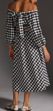 Maeve Gingham Skirt Set, Medium