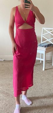 Pink Midi Dress