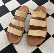 Cushionaire Boho 3-Strap Sandals