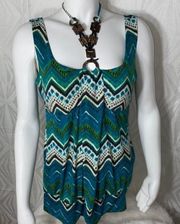 Women Green Sleeveless Top