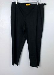 St. John Yellow Label Black Trouser Pants Size 12 Crop