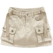 Beige Cargo Skirt 