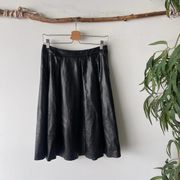 Lucy Paris Faux Leather Midi Skirt