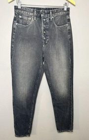 We Wore What x Joe’s Jeans The Danielle High Rise Vintage Straight Grey Sz 27