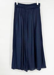 J. Crew Point Sur Satin Maxi Skirt 00 Blue