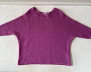 2X Dolman Sleeve Sweater Pullover Magenta Purple Plus